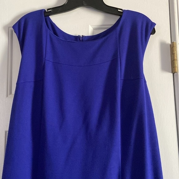 Chico’s So Slimming Royal Blue Sheath Large Size 14 Dress - Picture 2 of 6